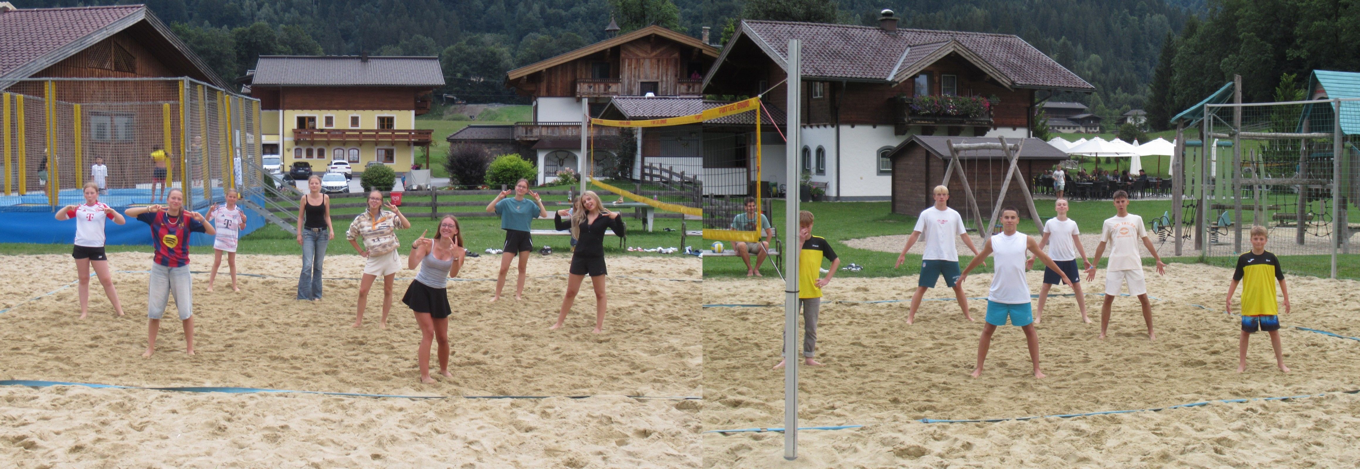 Volleyball auf dem Schlosshof